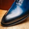 Hot Harris Shoes 1913 Leather Wholecut Oxfords Blue