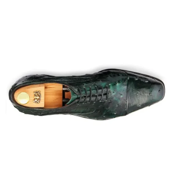 Shop Harris Shoes 1913 Ostrich Stringed Shoes Petroleum