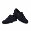 Shop Harris Shoes 1913 Suede Tassel Moccasin Blu