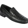 Online Lombardy Caiman Belly & Calfskin Loafers Black