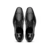 New Lombardy Caiman Belly & Calfskin Wingtip Shoes Black