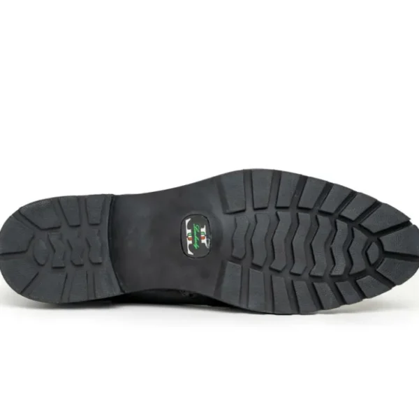 lombardy_caiman_belly_amp_3.webp Discount Lombardy Caiman Belly & Smooth Ostrich Chelsea Boots Black