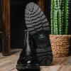 Discount Lombardy Caiman Belly & Smooth Ostrich Chelsea Boots Black