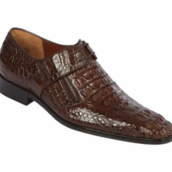 Cheap Lombardy Caiman Hornback Dress Shoes Brown