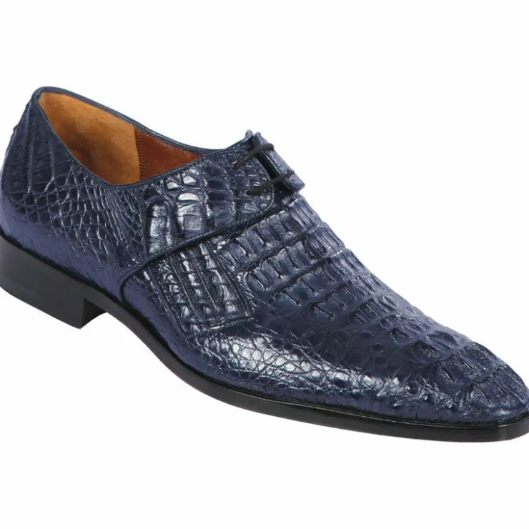 Fashion Lombardy Caiman Hornback Dress Shoes Navy Blue NavyBlue