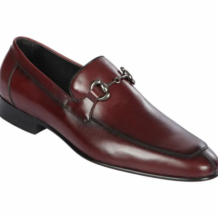 Clearance Lombardy Calf Leather Bit Loafers Faded Burgundy FadedBurgundy