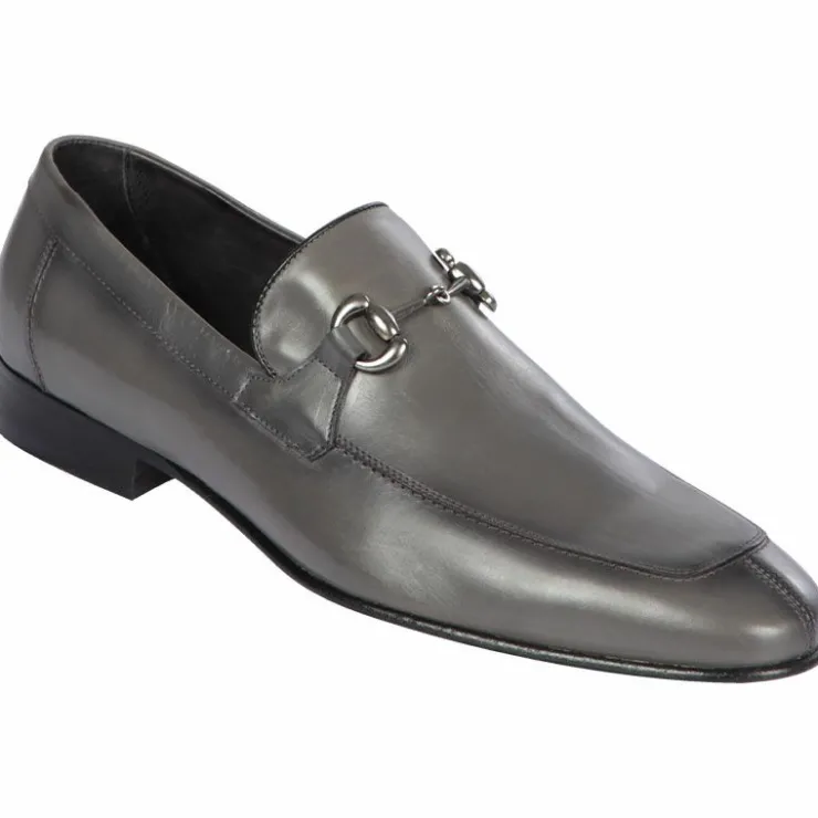 Cheap Lombardy Calf Leather Bit Loafers Faded Gray FadedGray