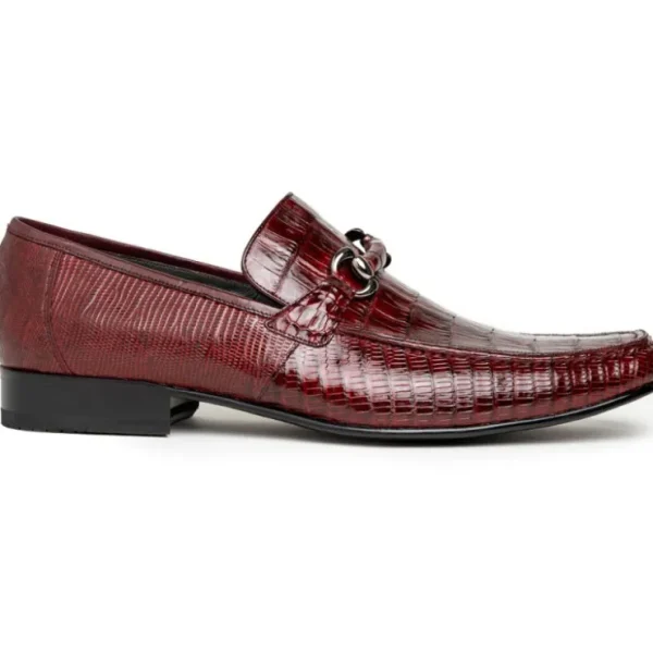 Hot Los Altos Boots Los Altos Caiman & Lizard Bit Loafers Burgundy