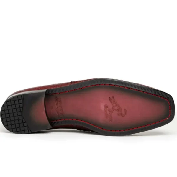 Hot Los Altos Boots Los Altos Caiman & Lizard Bit Loafers Burgundy