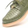 New Los Altos Boots Los Altos Caiman & Ostrich Casual Shoes Military Green MilitaryGreen