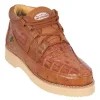 Best Sale Los Altos Boots Los Altos Caiman Belly & Ostrich Casual Shoes Cognac