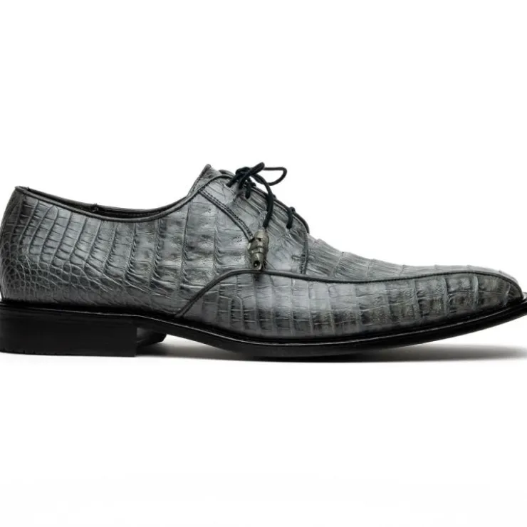 Sale Los Altos Boots Los Altos Caiman Belly Bicycle Toe Shoes Gray