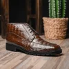 Shop Los Altos Boots Los Altos Caiman Belly Boots Brown