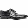 Online Los Altos Boots Los Altos Caiman Belly Derby Shoes Black