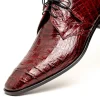 Hot Los Altos Boots Los Altos Caiman Belly Derby Shoes Burgundy