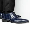 Flash Sale Los Altos Boots Los Altos Caiman Belly Derby Shoes Faded Navy