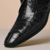 Online Los Altos Boots Los Altos Caiman Belly Derby Shoes Black