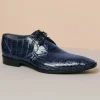 Flash Sale Los Altos Boots Los Altos Caiman Belly Derby Shoes Faded Navy