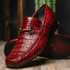 Store Los Altos Boots Los Altos Caiman Bit Loafers Burgundy