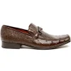 Store Los Altos Boots Los Altos Ostrich Quill Bit Loafers Brown