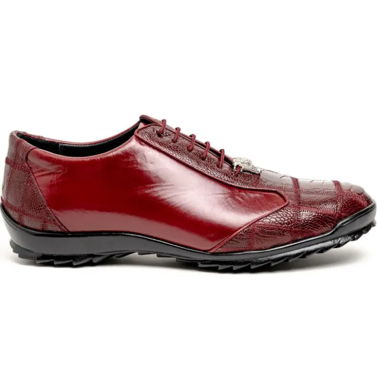 Outlet Los Altos Boots Los Altos Ostrich Sneakers Burgundy