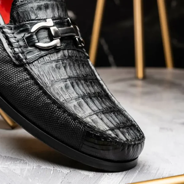 marco_di_milano_adro_caim_9-1.webp Cheap Marco di Milano Adro Caiman Crocodile / Lizard Bit Loafers Black