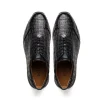 Fashion Marco di Milano Alonzo Caiman Crocodile Sneakers Black