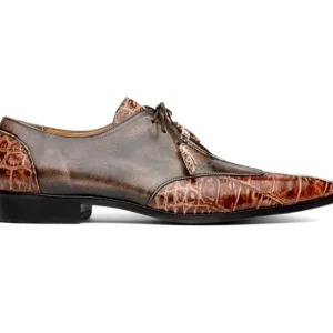 Best Marco di Milano Anzio Alligator & Calfskin Derby Orix Brown OrixBrown