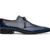 Hot Marco di Milano Anzio Alligator & Calfskin Derby Navy