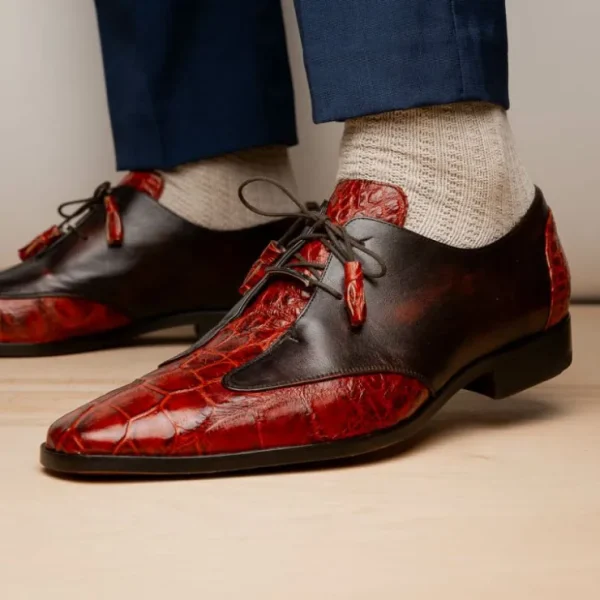 marco_di_milano_anzio_all_10-5.webp Store Marco di Milano Anzio Alligator & Calfskin Derby Cognac