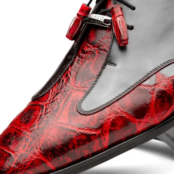 marco_di_milano_anzio_all_2.webp Clearance Marco di Milano Anzio Alligator & Calfskin Derby Black Cherry BlackCherry