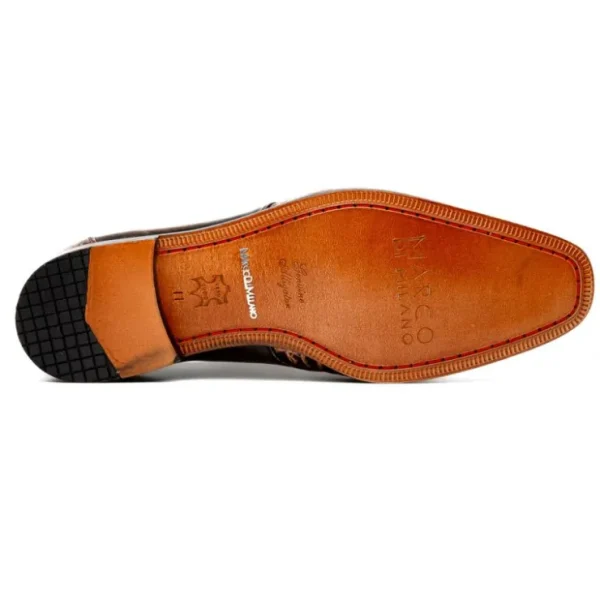 Best Marco di Milano Anzio Alligator & Calfskin Derby Orix Brown OrixBrown