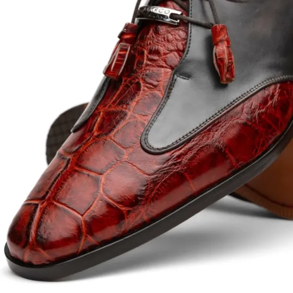 marco_di_milano_anzio_all_3-5.webp Store Marco di Milano Anzio Alligator & Calfskin Derby Cognac