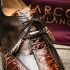 Best Marco di Milano Anzio Alligator & Calfskin Derby Orix Brown OrixBrown