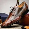 Best Marco di Milano Anzio Alligator & Calfskin Derby Orix Brown OrixBrown