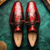 Store Marco di Milano Anzio Alligator & Calfskin Derby Cognac