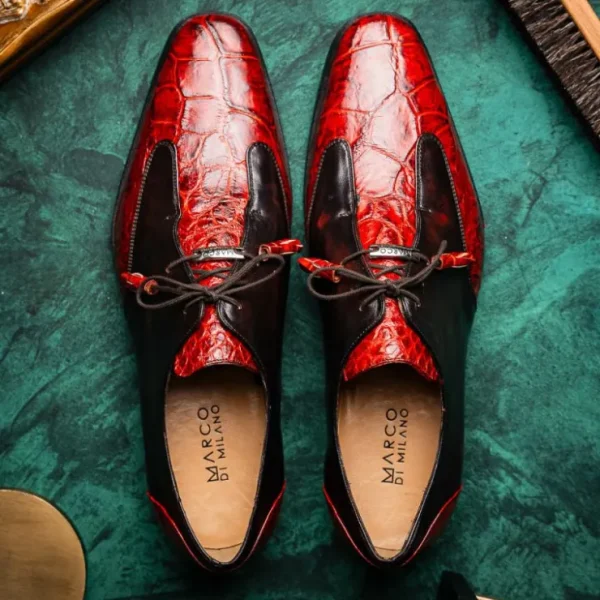 marco_di_milano_anzio_all_8-5.webp Store Marco di Milano Anzio Alligator & Calfskin Derby Cognac