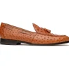 Clearance Marco di Milano Aubiere Ostrich Quill Tassel Loafers Cognac