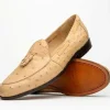 New Marco di Milano Aubiere Ostrich Quill Tassel Loafers Orix