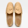 New Marco di Milano Aubiere Ostrich Quill Tassel Loafers Orix