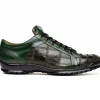 Hot Marco di Milano Bari Lizard Patchwork Sneakers Green