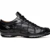 Best Marco di Milano Bari Lizard Patchwork Sneakers Black