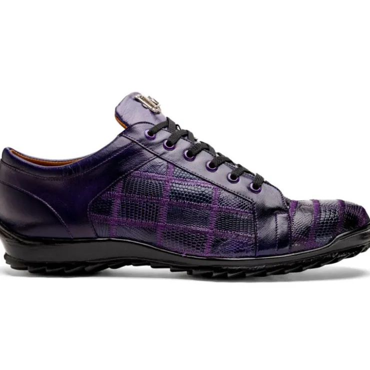 Discount Marco di Milano Bari Lizard Patchwork Sneakers Purple