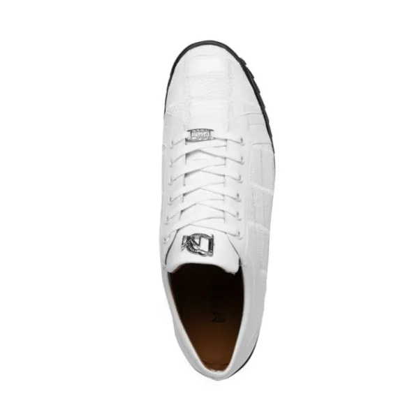 Discount Marco di Milano Bari Lizard Patchwork Sneakers White