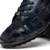 Shop Marco di Milano Bari Lizard Patchwork Sneakers Navy