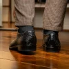 Best Sale Marco di Milano Bono Alligator Wholecut Oxfords Black