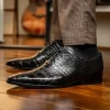 Best Sale Marco di Milano Bono Alligator Wholecut Oxfords Black