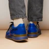 Fashion Marco di Milano Brescia Python & Calfskin Sneakers Electric Blue ElectricBlue