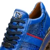 Fashion Marco di Milano Brescia Python & Calfskin Sneakers Electric Blue ElectricBlue