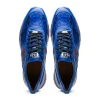 Fashion Marco di Milano Brescia Python & Calfskin Sneakers Electric Blue ElectricBlue